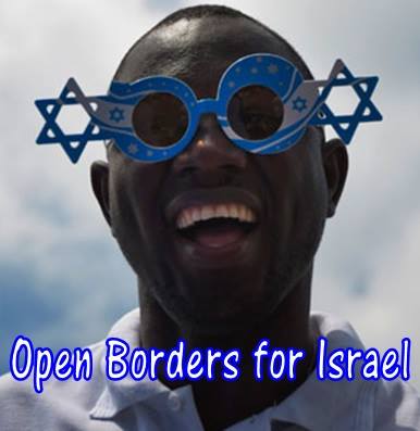 Open Borders for Israël [Ouvrir les frontières d'Israël], un groupe qui agit pour qu'Israël goûte aux bienfaits de la diversité et de l'ouverture et de l'immigration et du métissage.