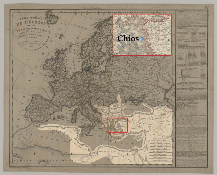 L'île de Chio dans l'empire ottoman.