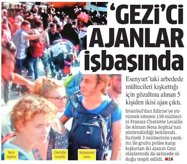 L'affaire a fait les gros titres des journaux turcs.