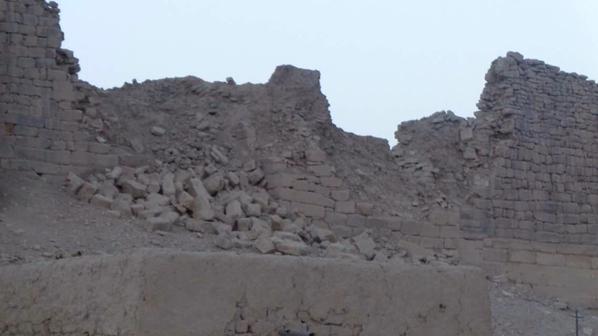 Les destructions dans le secteur du chateau de Baraqish