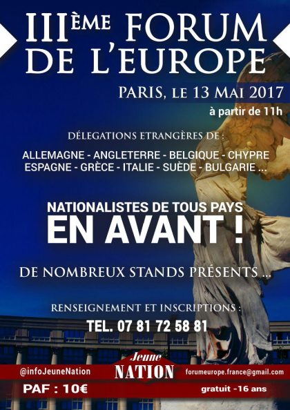 IIIe Forum de l’Europe – 13 mai 2017 – Paris
