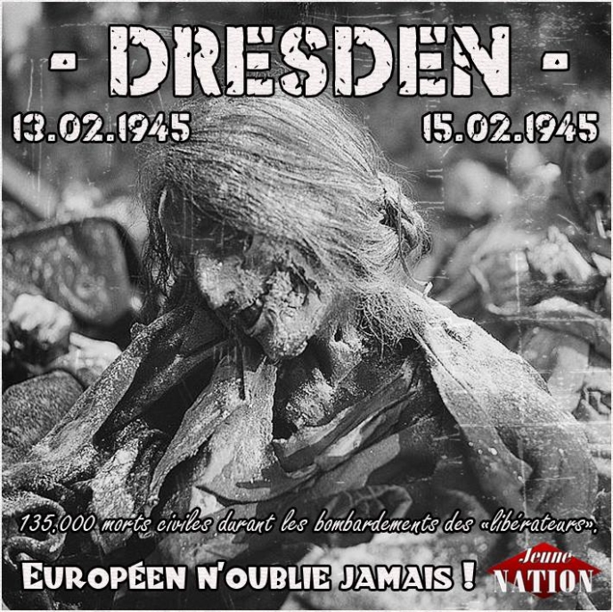 14 février 1945 : Dresde réduite en cendres . Dresde-2014-